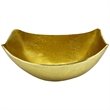 Bergamo Art 12.5 Inch Wide Decorative Handmade Aluminum Modern Bowl in Gold