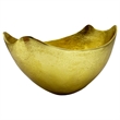 Bergamo Art 12.5 Inch Wide Decorative Handmade Aluminum Modern Bowl in Gold