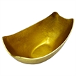 Bergamo Art 12.5 Inch Wide Decorative Handmade Aluminum Modern Bowl in Gold