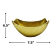 Bergamo Art 12.5 Inch Wide Decorative Handmade Aluminum Modern Bowl in Gold