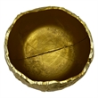 Bergamo Art 9 Inch Wide Decorative Handmade Aluminum Round Bowl in Gold