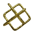Bergamo Art 9 inch Decorative Handmade Aluminum Square Sculpture in Gold