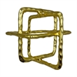Bergamo Art 9 inch Decorative Handmade Aluminum Square Sculpture in Gold