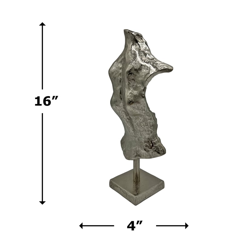 Bergamo Art 16 Inch Tall Decorative Handmade Aluminum Abstract Body Sculpture