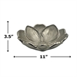 Bergamo Art 11 Inch Wide Decorative Handmade Aluminum Modern Lotus Flower Bowl