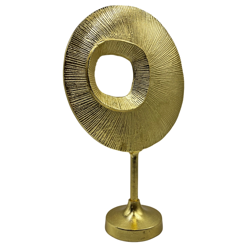 Bergamo Art Decorative Handmade Aluminum 19 inch Modern Eyeball Mirror Sculpture