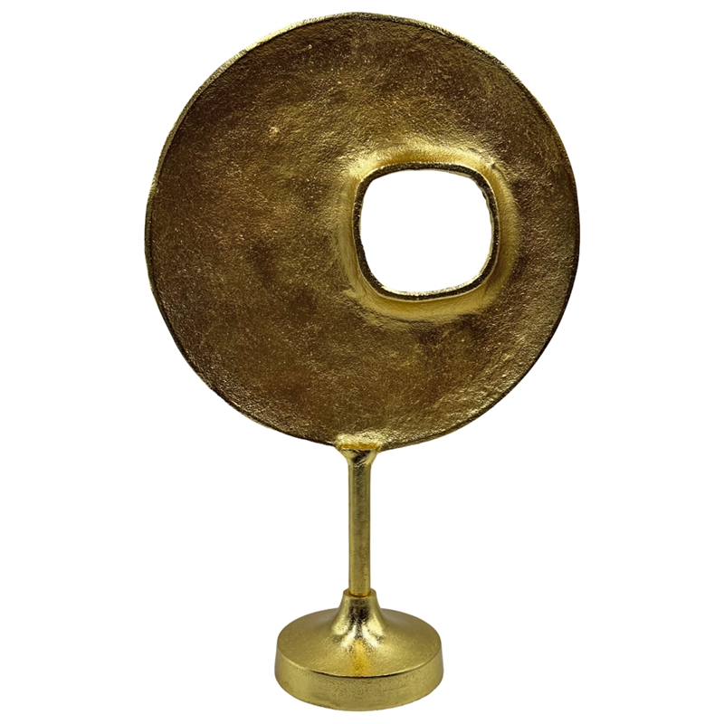 Bergamo Art Decorative Handmade Aluminum 19 inch Modern Eyeball Mirror Sculpture