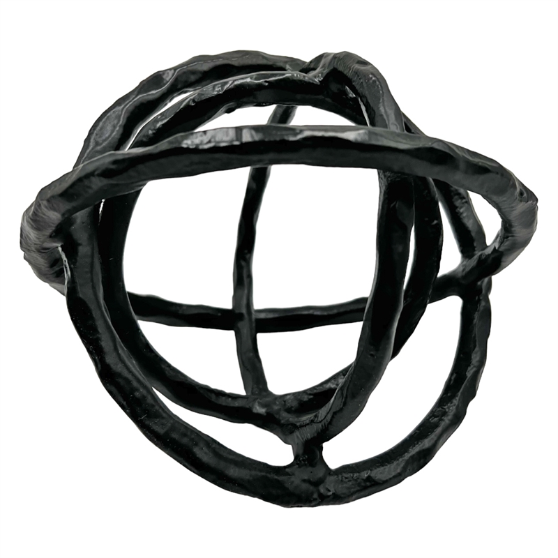 Bergamo Art Decorative Handmade Aluminum 8 inch Abstract Round Sculpture