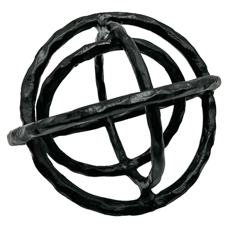 Bergamo Art Decorative Handmade Aluminum 8 inch Abstract Round Sculpture