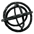 Bergamo Art Decorative Handmade Aluminum 8 inch Abstract Round Sculpture