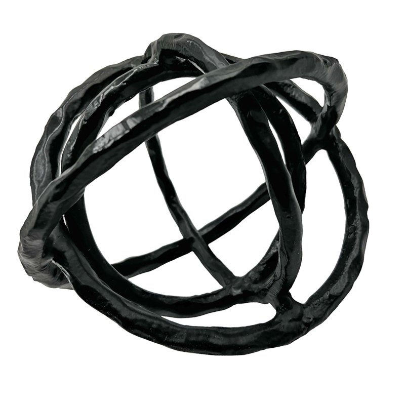 Bergamo Art Decorative Handmade Aluminum 8 inch Abstract Round Sculpture