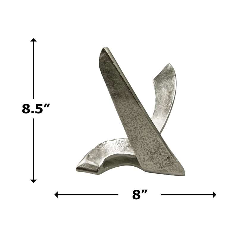 Bergamo Art 9 Inch Tall Decorative Handmade Aluminum Abstract Sculpture