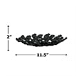 Bergamo Art 11.5 Inch Wide Decorative Handmade Aluminum Leaf Platter