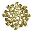 Bergamo Art 11.5 Inch Wide Decorative Handmade Aluminum Leaf Platter
