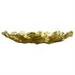 Bergamo Art 11.5 Inch Wide Decorative Handmade Aluminum Leaf Platter
