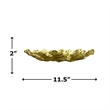 Bergamo Art 11.5 Inch Wide Decorative Handmade Aluminum Leaf Platter