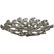 Bergamo Art 11.5 Inch Wide Decorative Handmade Aluminum Leaf Platter