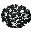 Bergamo Art 15 Inch Wide Decorative Handmade Aluminum Ginkgo Leaf Bowl