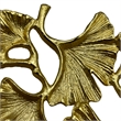 Bergamo Art 15 Inch Wide Decorative Handmade Aluminum Ginkgo Leaf Bowl