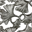 Bergamo Art 15 Inch Wide Decorative Handmade Aluminum Ginkgo Leaf Bowl