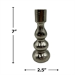 Bergamo Art 7 Inch Decorative Handmade Aluminum Modern Candle holder Set of 2