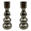 Bergamo Art 7 Inch Decorative Handmade Aluminum Modern Candle holder Set of 2