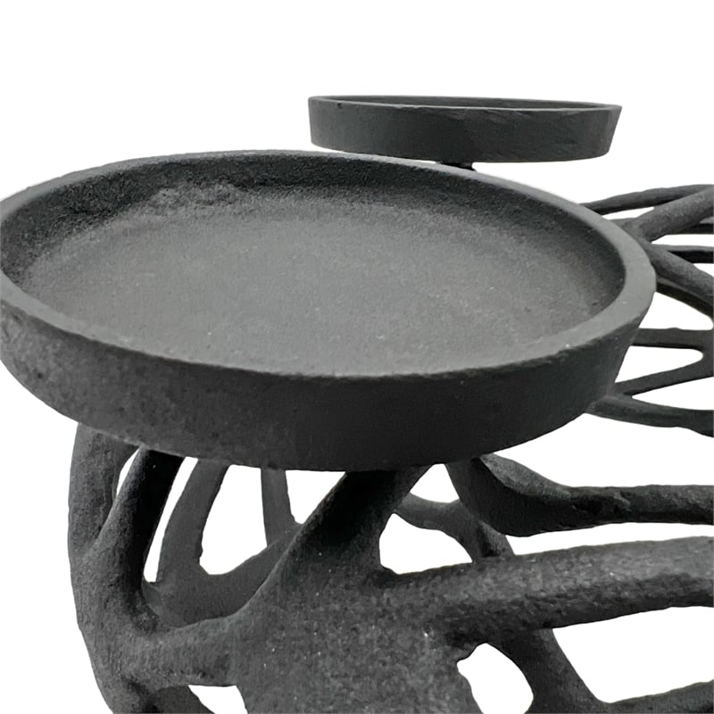Bergamo Art 12 Inch Decorative Handmade Aluminum Modern T-Light Candle holder