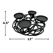 Bergamo Art 12 Inch Decorative Handmade Aluminum Modern T-Light Candle holder