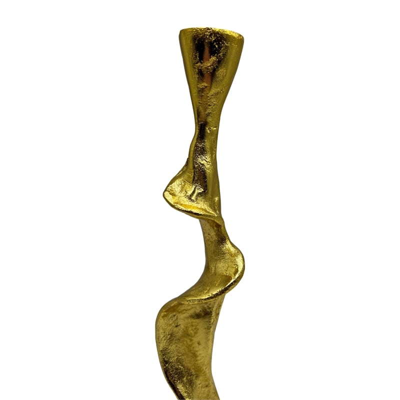 Bergamo Art 14 Inch Decorative Handmade Aluminum Artistic Candle holder Set of 2