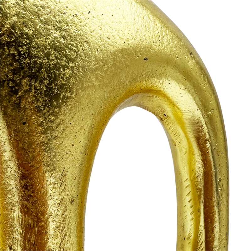 Bergamo Art 15 Inch Tall Decorative Handmade Aluminum Skinny Jug Flower Vase