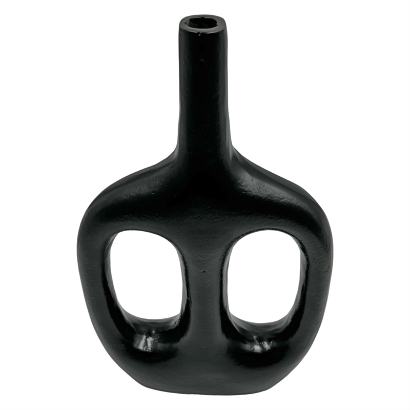 Bergamo Art 15 Inch Tall Decorative Handmade Aluminum Skinny Jug Flower Vase