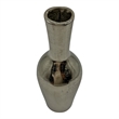 Bergamo Art 12 Inch Tall Decorative Handmade Aluminum Bottle Flower Vase