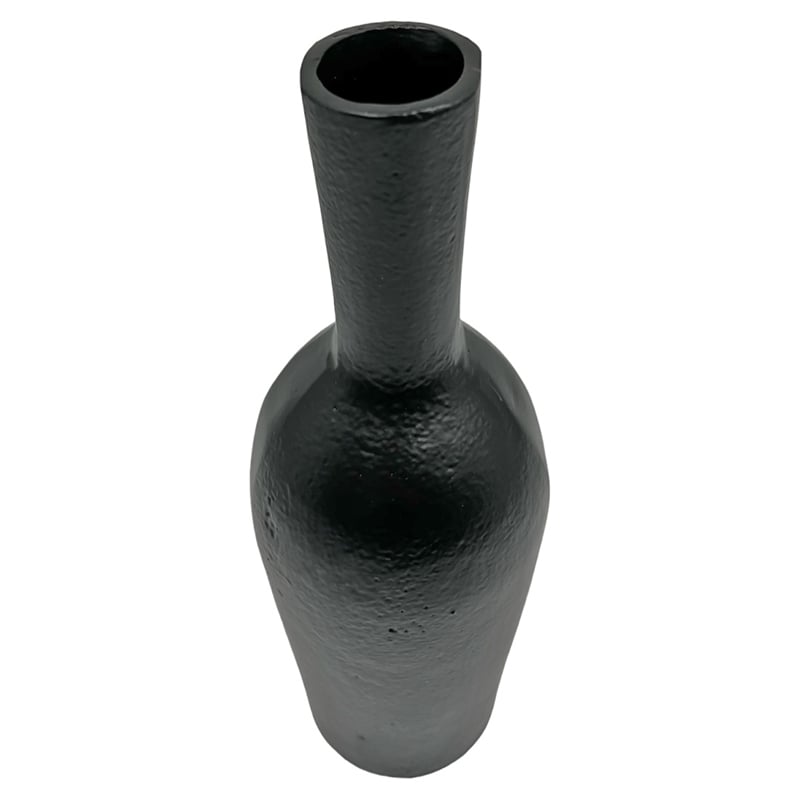 Bergamo Art 12 Inch Tall Decorative Handmade Aluminum Bottle Flower Vase