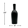 Bergamo Art 12 Inch Tall Decorative Handmade Aluminum Bottle Flower Vase