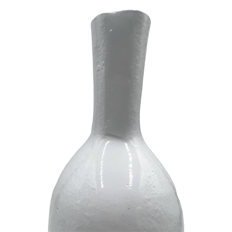 Bergamo Art 12 Inch Tall Decorative Handmade Aluminum Bottle Flower Vase