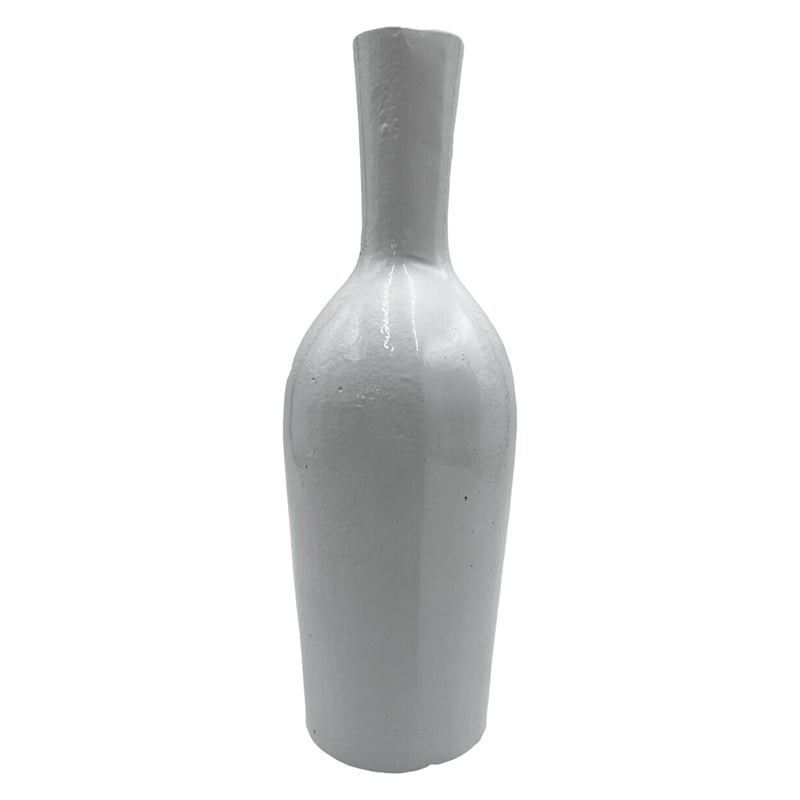 Bergamo Art 12 Inch Tall Decorative Handmade Aluminum Bottle Flower Vase