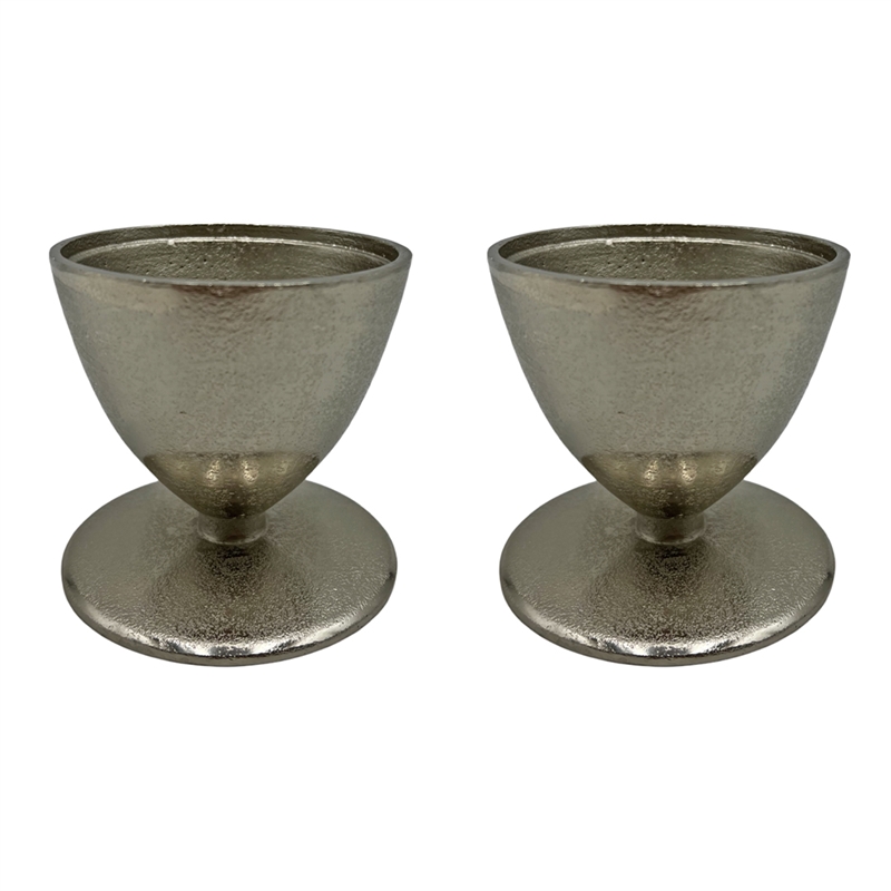 Bergamo Art Decorative Handmade Aluminum Modern Candle holder Set of 2