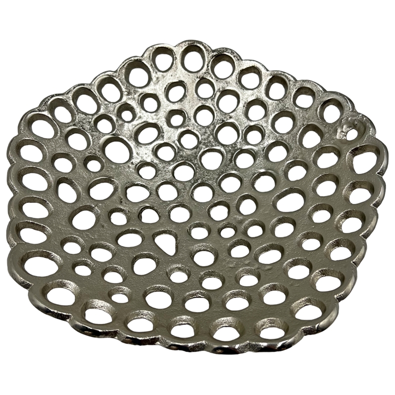 Bergamo Art Set of 2 Decorative Handmade Aluminum Pentagon Bowl