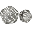 Bergamo Art Set of 2 Decorative Handmade Aluminum Pentagon Bowl