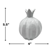 Bergamo Art 6 Inch Tall Decorative Handmade Aluminum Pomegranate Flower Vase