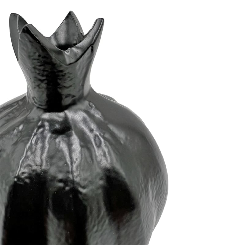 Bergamo Art 6 Inch Tall Decorative Handmade Aluminum Pomegranate Flower Vase