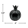 Bergamo Art 6 Inch Tall Decorative Handmade Aluminum Pomegranate Flower Vase