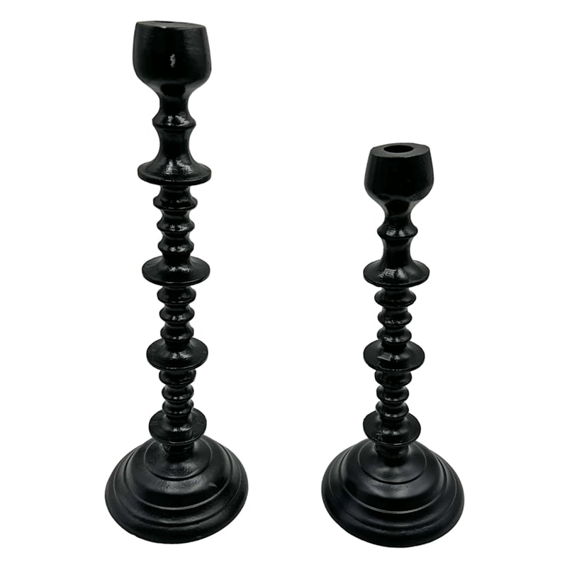 Bergamo Art Set of 2 Decorative Handmade Aluminum Artistic Candle holder