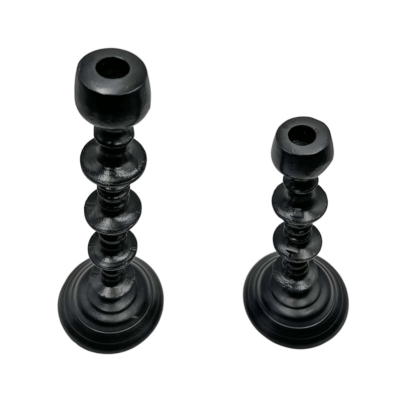 Bergamo Art Set of 2 Decorative Handmade Aluminum Artistic Candle holder