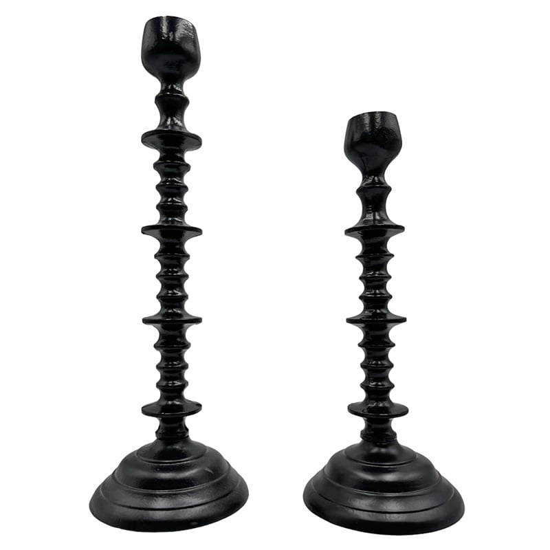 Bergamo Art Set of 2 Decorative Handmade Aluminum Artistic Candle holder