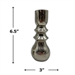 Bergamo Art 7 Inch Decorative Handmade Aluminum Modern Candle holder Set of 2