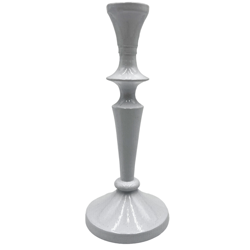 Bergamo Art 8 Inch Decorative Handmade Aluminum Artistic Candle holder Set of 2