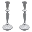 Bergamo Art 8 Inch Decorative Handmade Aluminum Artistic Candle holder Set of 2