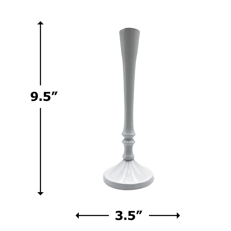 Bergamo Art 10 Inch Decorative Handmade Aluminum Stylish Candle holder Set of 2
