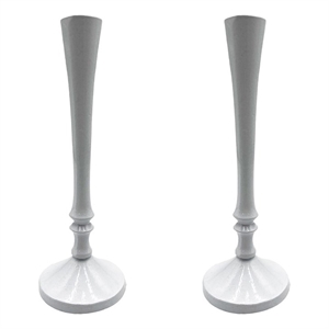 Bergamo Art 10 Inch Decorative Handmade Aluminum Stylish Candle holder Set of 2